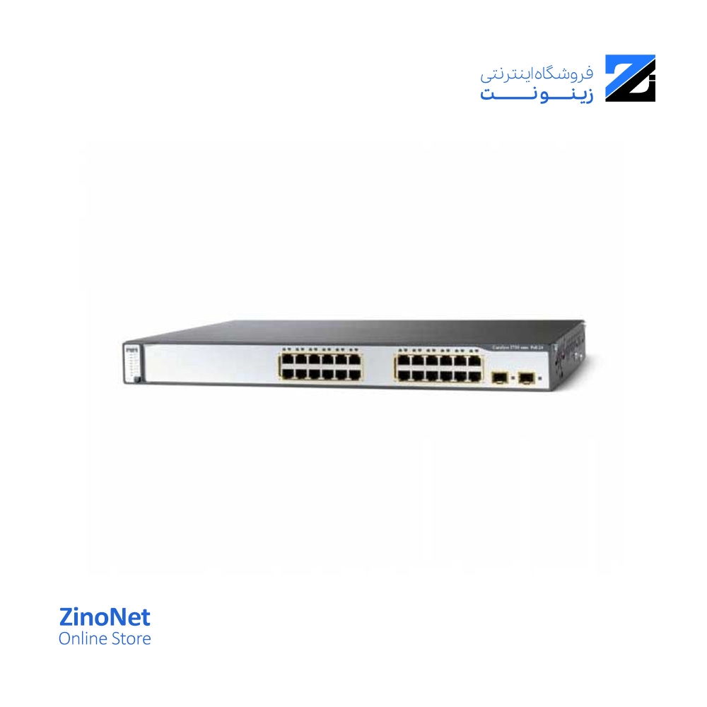 سوئیچ سیسکو مدل WS-C3750-24PS-S