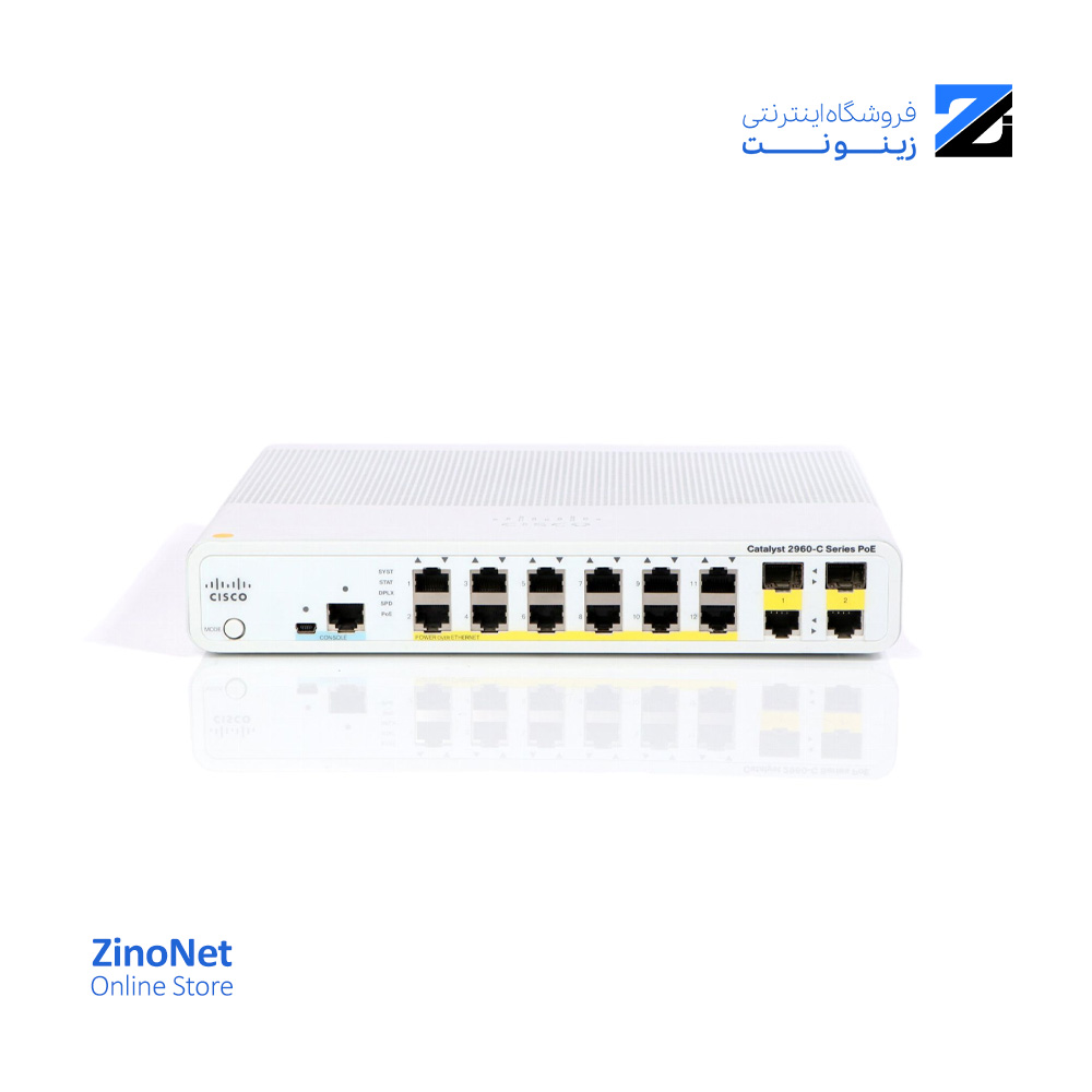 سوئیچ سیسکو مدل WS-C2960C-12PC-L