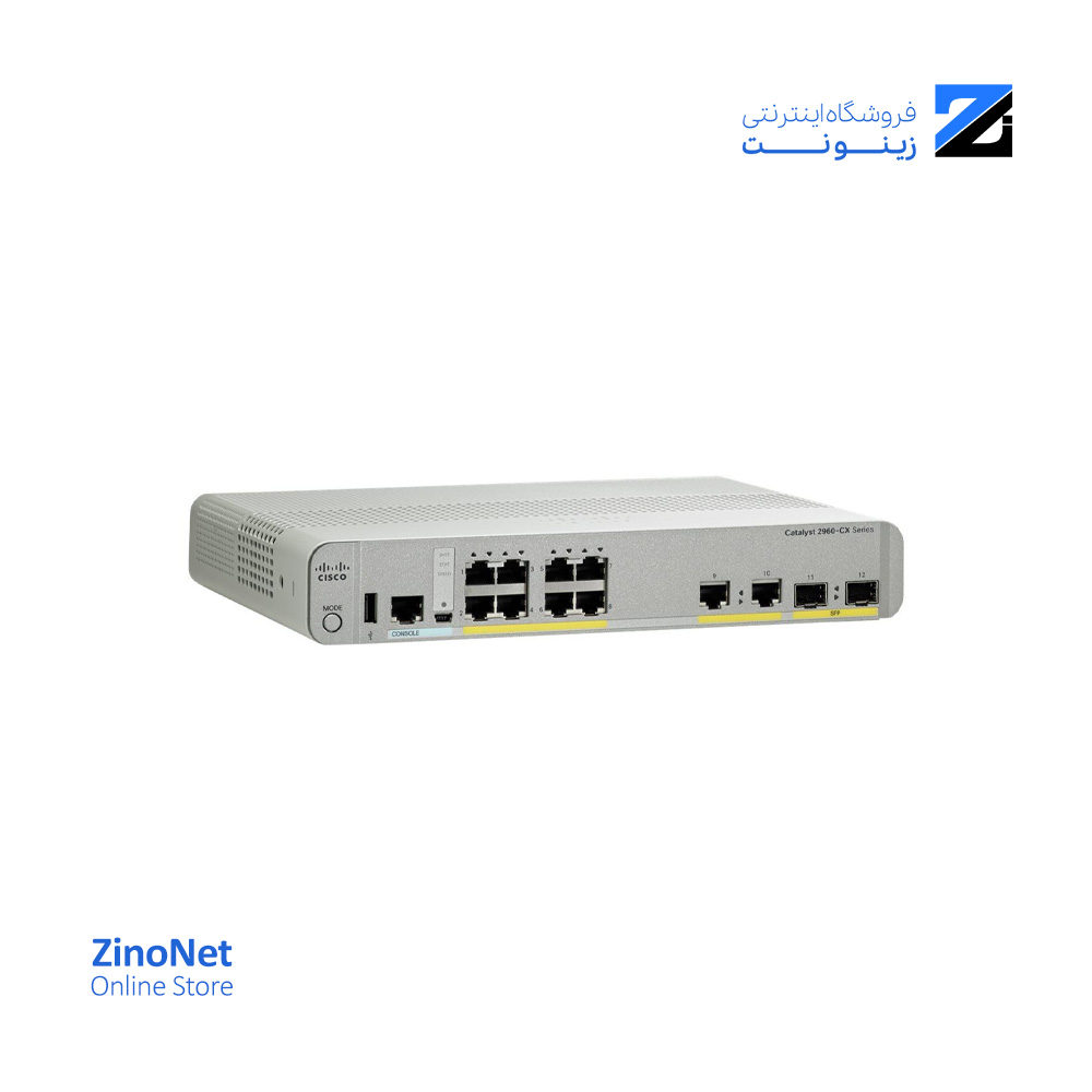 سوئیچ سیسکو مدل WS-C2960CX-8TC-L
